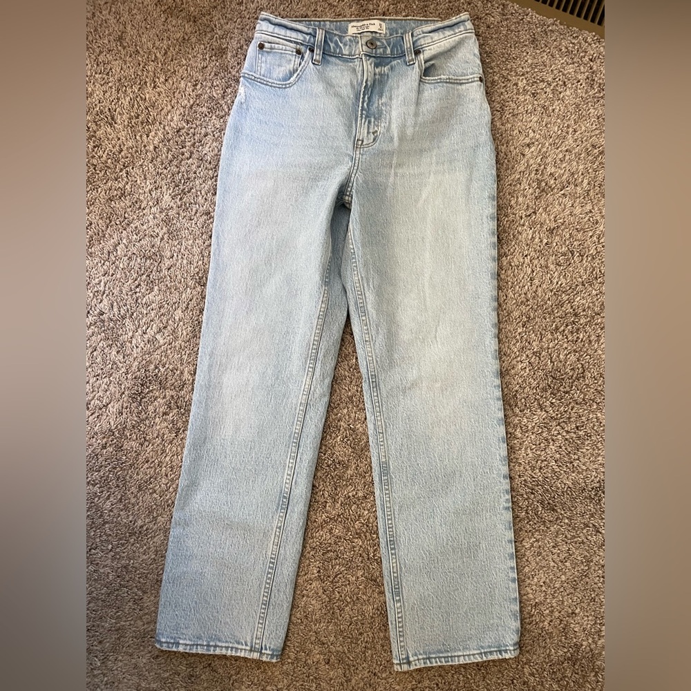 Abercrombie & Fitch Light Blue High Rise Jeans